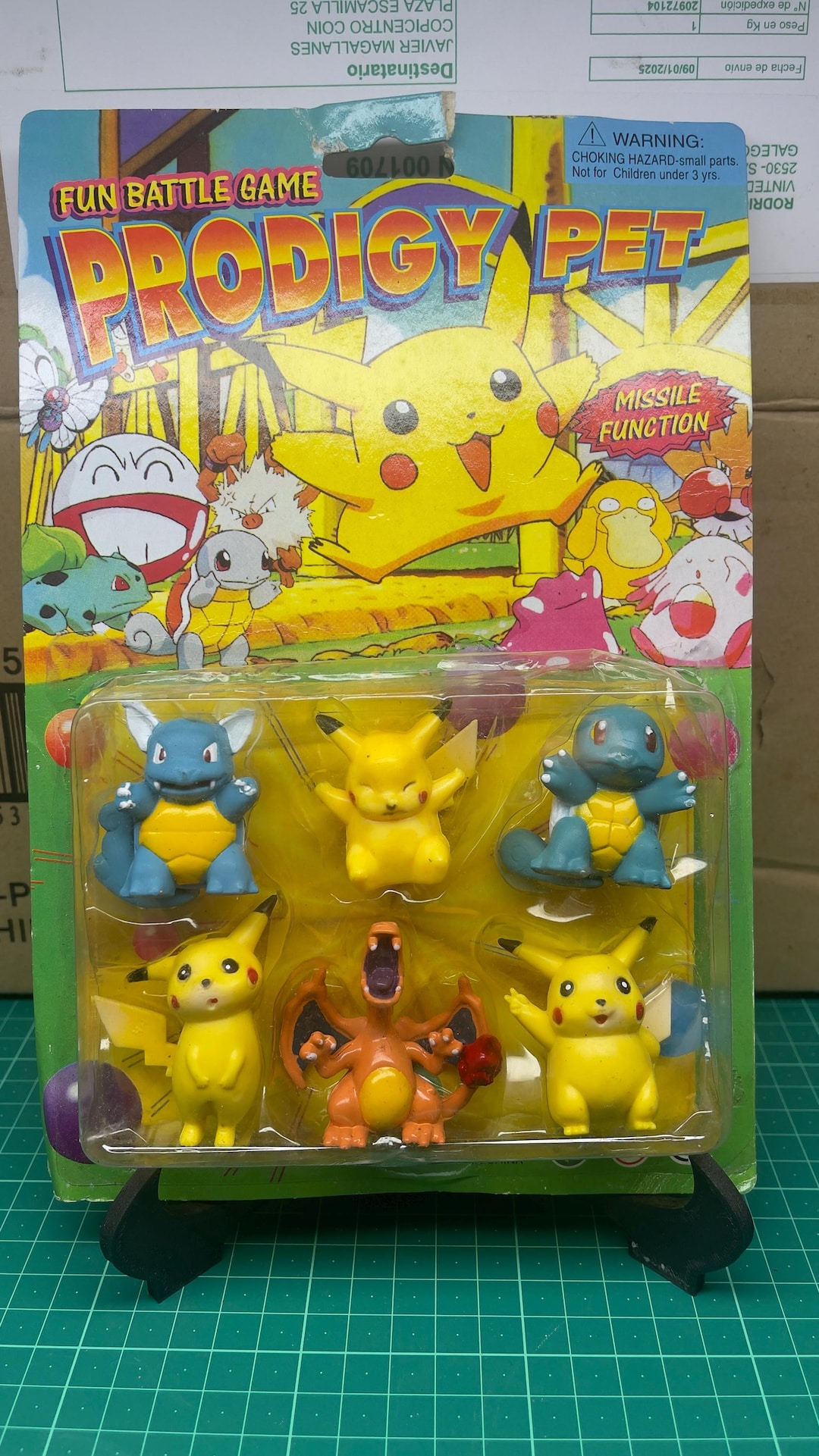 Vintage 1999 Pokémon Bootleg Figures Sealed Blister Pack Rare