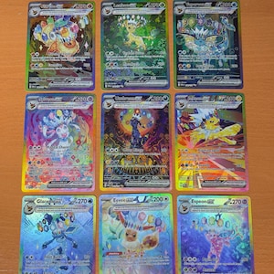 Premium Pokémon Proxy Cards | Umbreon ex Sylveon ex Eevee ex Vaporeon ex Jolteon ex | Textured Holo Collection