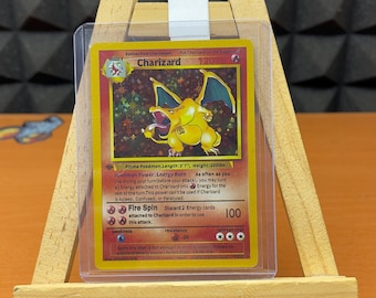 Pokémon Base set Holo Cards Proxy – Charizard Blastoise Venusaur Mewtwo Gyarados Raichu Zapdos | DIY Replica Card | 90s Pokemon Gift