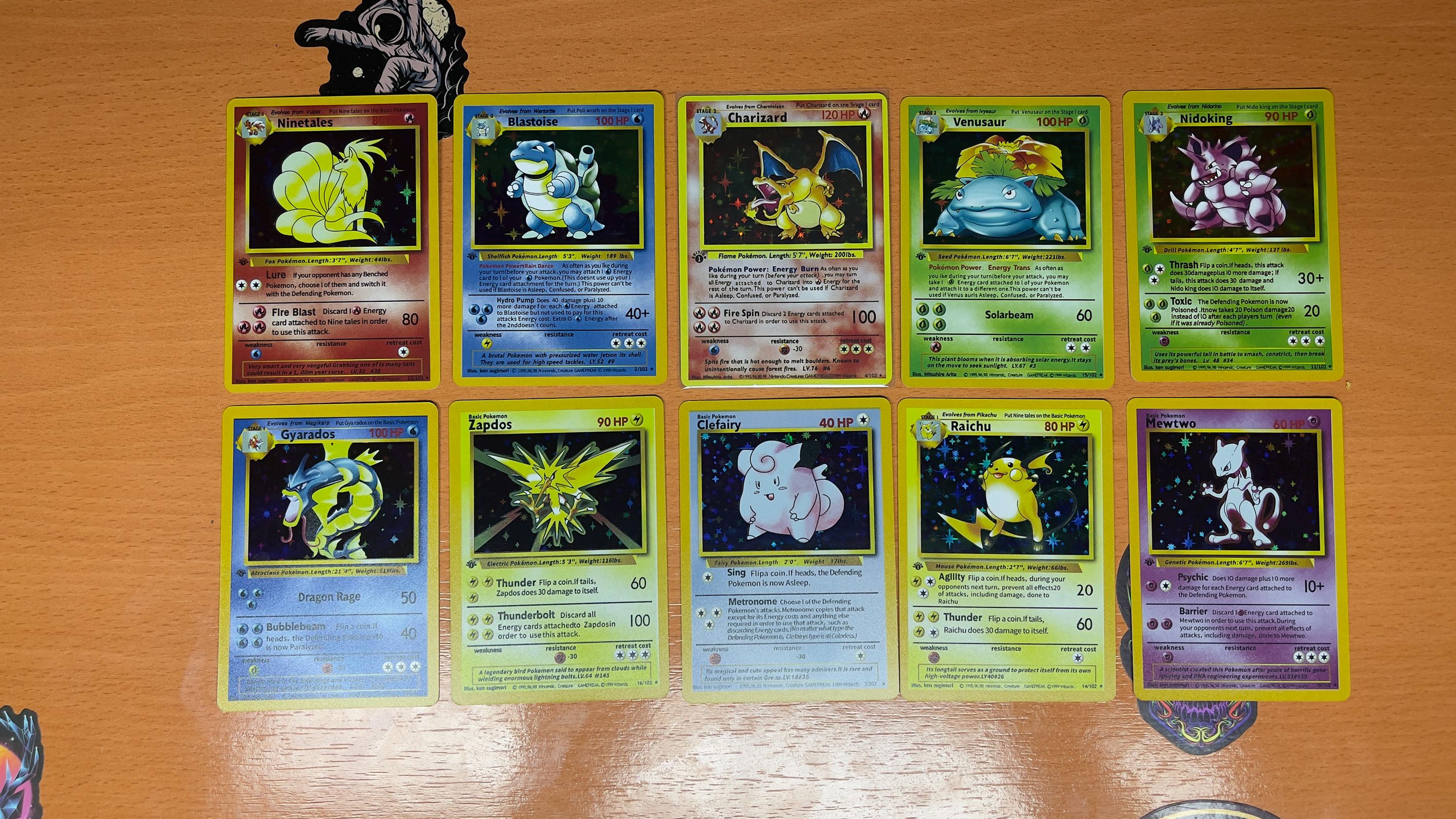 Pokemon Base Set Proxy Cards | Charizard Blastoise Venusaur Mewtwo