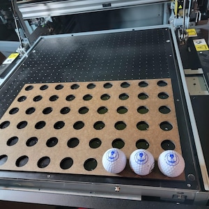 Printable Golf Ball Design File for Laser or Inkjet Printers--This digital file allows you to print custom designs on golf balls using either a laser or inkjet printer. Designed for efficiency and precision, it enables you to print on up to 4.5 dozen golf balls (54 balls) at a time, making mass customization quick and easy.
Features include:
Precisely stepped registration marks for accurate placement on each ball.
PIN bar registration system to ensure consistent alignment across multiple prints.