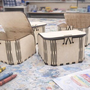 Do you like the idea of functionality blended with artistic flair? Then these Laserable Blank Boxes might be the perfect thing for you. It's a blank canvas to create something unique. Laser engrave the top and stain the box to match your décor or make it a cohesive part of a larger scheme. Each box can be used to store small items, and together they could make a set of cute little drawers. Want to personalize the boxes as a gift? You got it. Do you have other questions or need more details?
