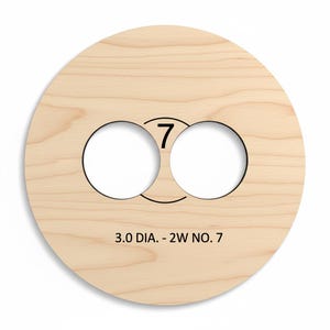 3.0 DIA 2-Wick Candle Supports No 7-12 Recyclable Inexpensive Wick Centering Templates - Precision Spacing for Perfect Candles