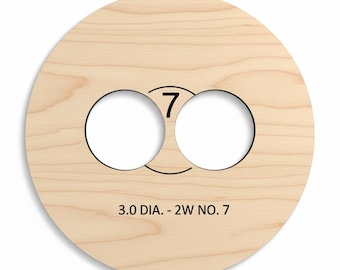 3.0 DIA 2-Wick Candle Supports No 7-12 Recyclable Inexpensive Wick Centering Templates - Precision Spacing for Perfect Candles