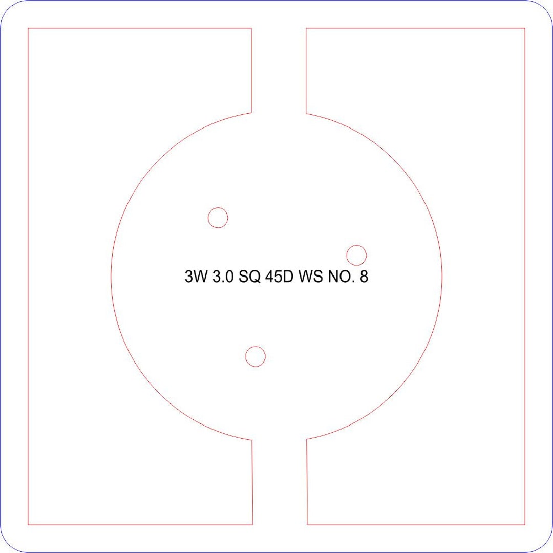 A 3inch Square, 3wick Candle Jar Top Wick Supportspacing Tool and a