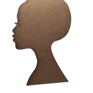 Diva heads/Woman Silhouettes-11in. tall Diva Heads wreath Laser cut black women's silhouettes, Juneteenth Decor Head Canvas woman silhouette