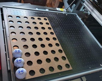 Precyzyjny szablon do piłek golfowych do druku UV – profesjonalny szablon do wyrównywania Mutoh | Druk logo kompatybilny z ValueJet i XPJ, plik cyfrowy