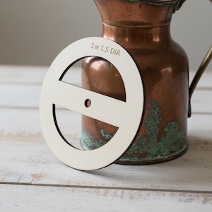 A 1-wick Wooden Candle Wick Tool, Baltic MDF. Round & Square Holder Sizes. Essential for Safe, Even burns