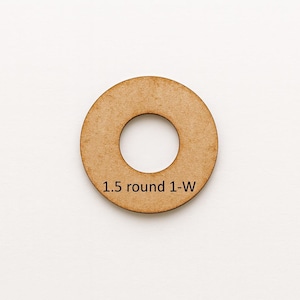 1-Wick Round Candlewick Templates 1.5-4.0" DIY Bottom Placement Precision Spacing Tools Laser Etching Etcetera