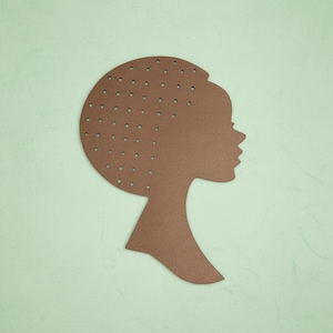 AfroDiva Wreath Silhouettes. Unique DivaHead designs with Puerto Rican flair. Crafted Diva templates, silhouettes, and hair rails. Wreaths.