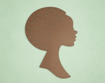 AfroDiva Wreath Silhouettes. Unique DivaHead designs with Puerto Rican flair. Crafted Diva templates, silhouettes, and hair rails. Wreaths.
