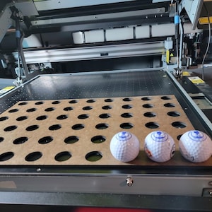 Printable Golf Ball Design File for Laser or Inkjet Printers--This digital file allows you to print custom designs on golf balls using either a laser or inkjet printer. Designed for efficiency and precision, it enables you to print on up to 4.5 dozen golf balls (54 balls) at a time, making mass customization quick and easy.
Features include:
Precisely stepped registration marks for accurate placement on each ball.
PIN bar registration system to ensure consistent alignment across multiple prints.