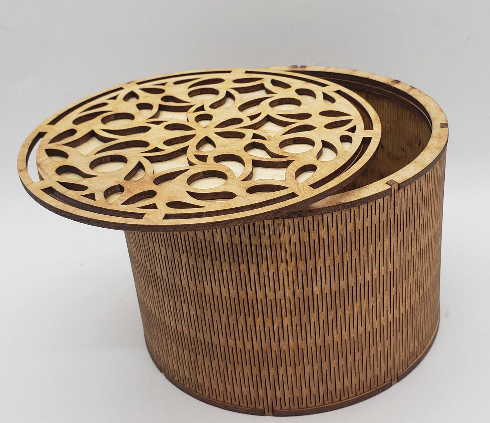 Circle Box With Lid Potpourri Roundwood Box Livinghinge Etsy Ireland