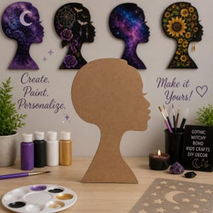 Free Shipping eligible. Diva Heads BUY Wreath—New low price! Laser-cut Black Woman silhouettes.