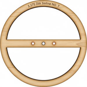 Precision 2-Piece Wick Centering Tool | Optimized for Uline 8oz Jars | Supports 1, 2, or 3 Wicks | Laser-Cut Wood