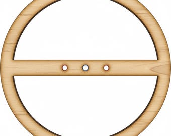 Precision 2-Piece Wick Centering Tool | Optimized for Uline 8oz Jars | Supports 1, 2, or 3 Wicks | Laser-Cut Wood