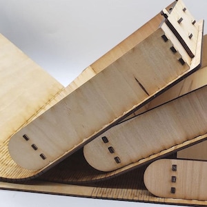 Get your Laser-Cut Birch MDF Secret Book Box with Sliding Latch and Living Hinge Design for Tools, Gifts, Keepsakes, or Hidden Stash Storage