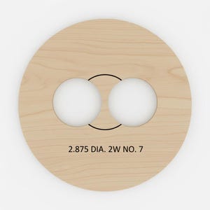 Get your 2.875 DIA 2-WICK NO.7-11 wick placement. Place on the bottom, holds your wicks in place, you weave your wick through the top holder