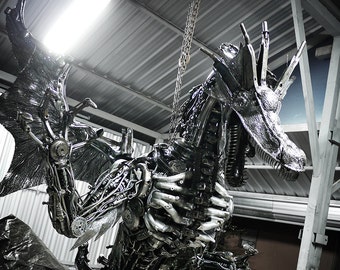 Recycled Metal Giant Dragon (made-to-order)