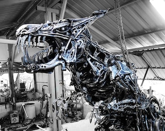 Recycled Metal Giant Dinosaur : Made to order