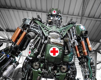 Recycled Metal Gutsy Commando Robot (3.2 m height)