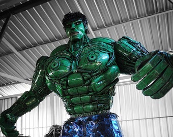 3.3m Height Recycled Metal Green Giant (made-to-order)