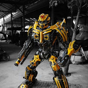 Recycled Metal Boxing Robot ( 1.3 m height )