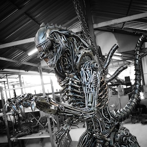 Recycled Metal Cruel Monster ( 2.45m / 8 ft height )
