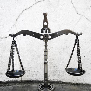 Recycled Metal Libra (small item) --- Zodiac / Astrology sign / September / October / Peace / Fair