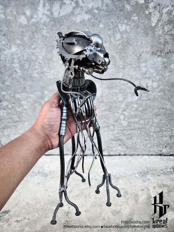 Mini Steampunk Recycled Metal Alien Tripod - Etsy