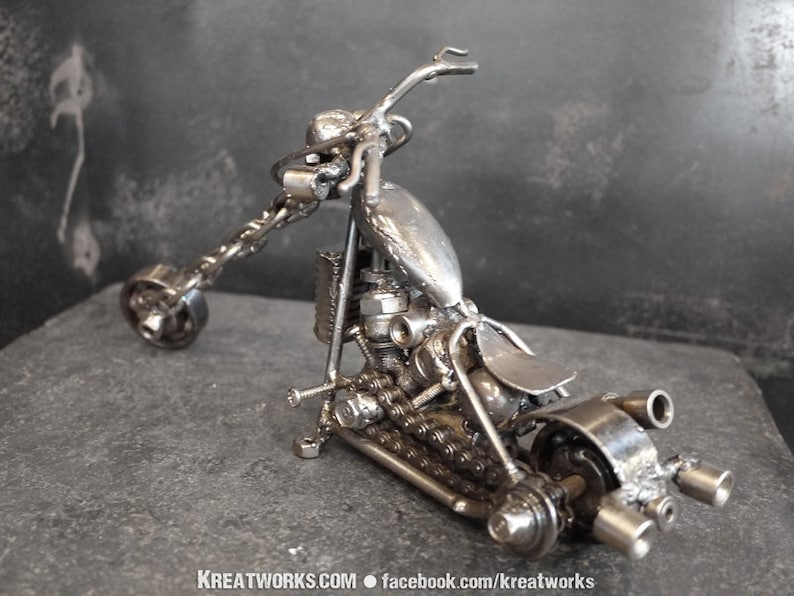Skull Motorcycle small item | Etsy