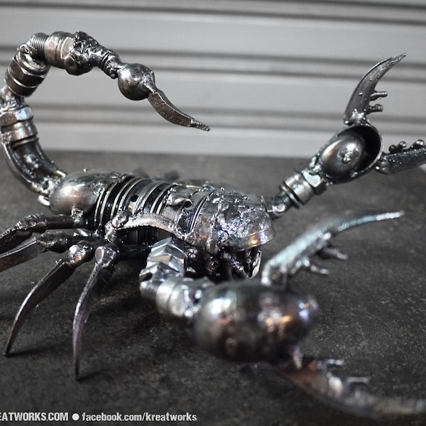 Metal Sculpture - Metal Poison Scorpion (small item) / sustainable