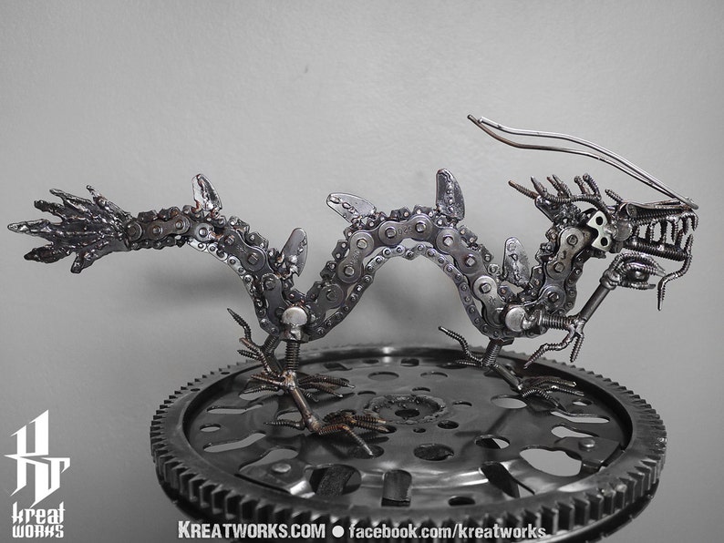 Metal Asian Dragon small item / sustainable image 3