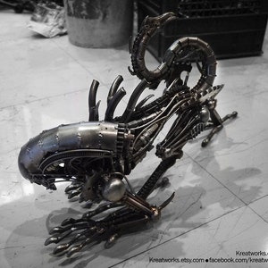 Recycled Metal Crouching Horror Monster Medium item image 3