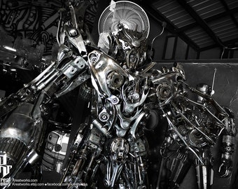 Recycled Metal Dreaded Robot (2.5 m height)