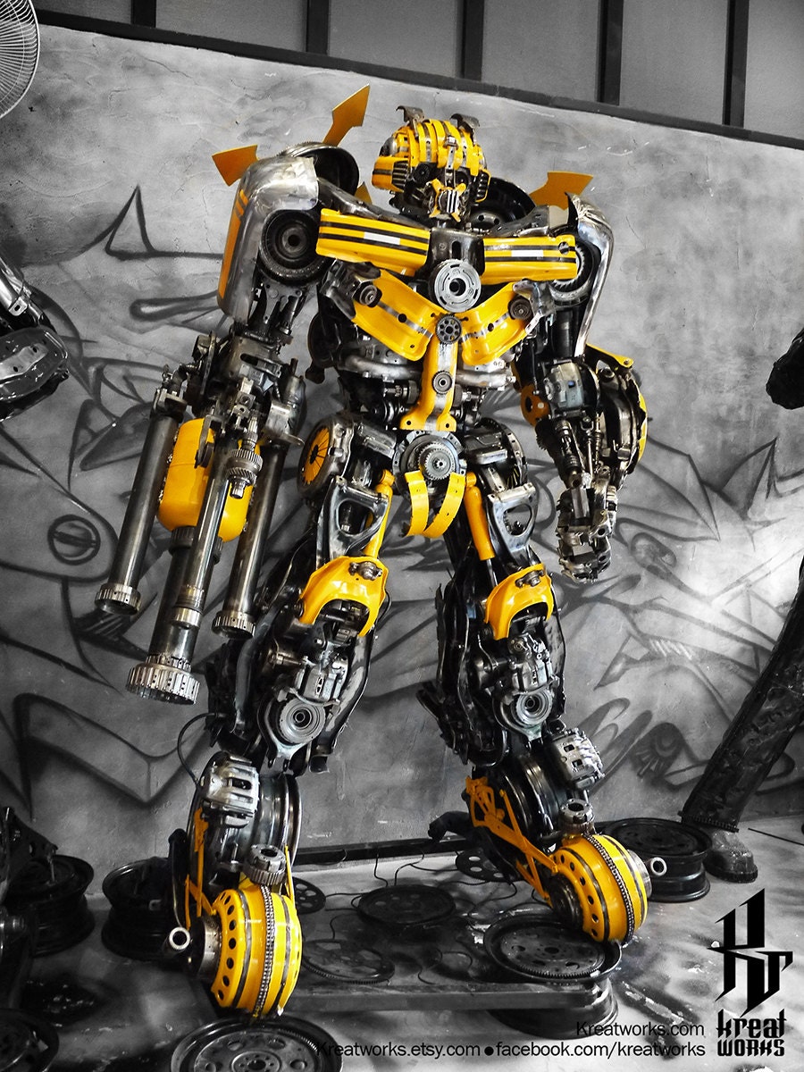 Recycled Metal Boxing Robot : Standing ( 2.4 M Height ) ( Made-to-order ...
