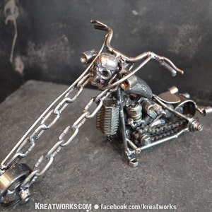 Skull Motorcycle (small item)