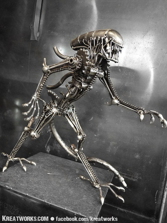 Steampunk - the Metal Standing Monster (medium Item) - Etsy