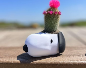 Vaso de plantas Snoopy, Vaso fofo para suculentas em formato de cachorro, Decoração kawaii para mesa, Suporte para plantas pequenas, Decoração estética para quarto, Presente para amantes de plantas