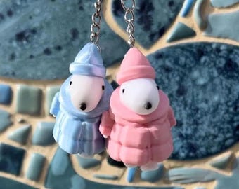 Brelok do kluczy Snoopy Puffer – prezent dla pary w stylu kawaii, uroczy pluszowy brelok, prezent dla najlepszej przyjaciółki, dodatek Peanuts, prezent dla niej