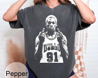 Vintage 90s Basketball: Dennis Rodman Shirt Gift For Woman and Man Unisex T-Shirt