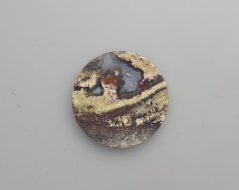 Natural Plume Agate Cabochon