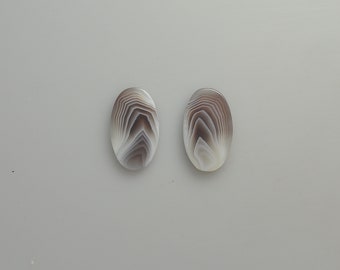 Botswana Achat Cabochon Paar