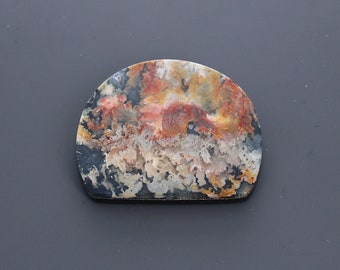 Plume Agate Doublet