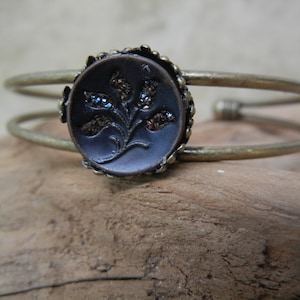 vintage Button Bangle Bracelet