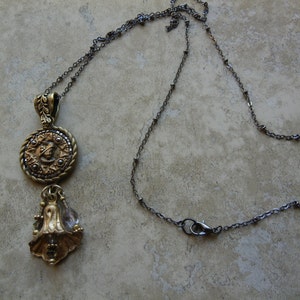Antique Button Pendant Necklace image 2