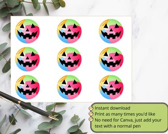 Printable Summerween Party Invitation: Fill-In Halloween Invite (PDF Download A6 Size)