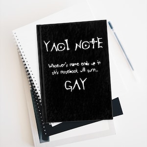 Carnet de notes drôle Yaoi | Revue BL | Journal des décès | Journal Fujishi | Cadeau Fujishi | Carnet de notes manga Shojo | Humour otaku | Bloc-notes Otome