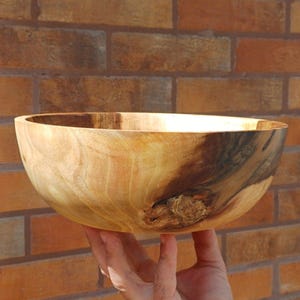 Handmade Walnut Wood Bowl: Eco-Friendly Salad & Fruit Serving