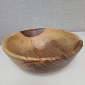 Handcrafted Walnut Wood Bowl: Rustic Kitchen Serving Bowl, 8&quot;